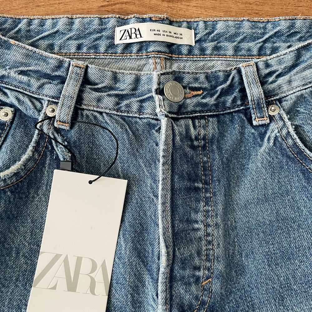 Mens Zara Slim Cropped Jeans